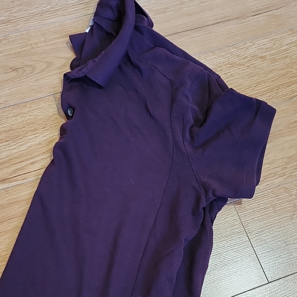 Calvin Klein Men's Dark Purple Polo Shirt - Picture 4 of 4